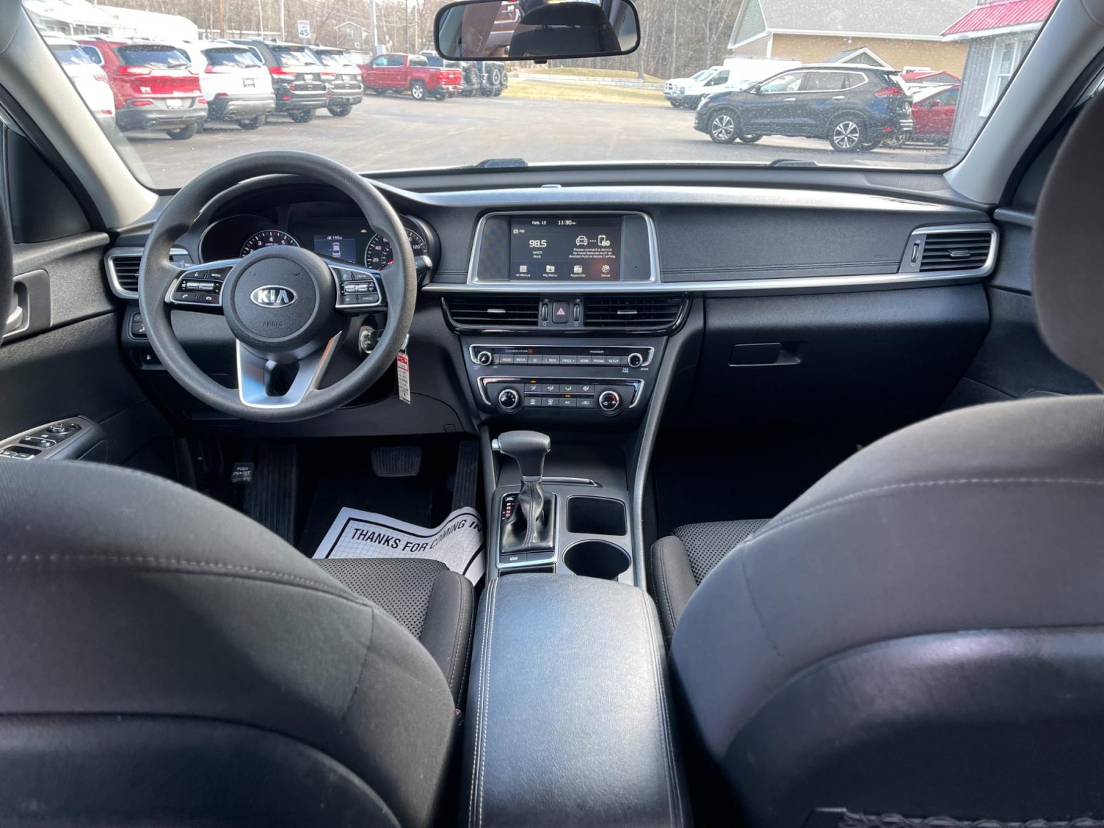 2019 Silver /Black Kia Optima LX FE (5XXGT4L37KG) with an 2.4L I4 DOHC 16V engine, 6A transmission, located at 547 E. Main St., Orwell, OH, 44076, (440) 437-5893, 41.535435, -80.847855 - This 2019 Kia Optima LX FE with its 2.4L engine and 6-speed automatic transmission delivers an efficient 29 MPG combined, making it a practical choice for those seeking both performance and fuel economy. This model comes equipped with a suite of advanced safety features including auto high beams, la - Photo #33